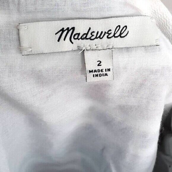 Madewell Jacquard Gamine Lined Mini Short Skirt Red White Blue Size 2 Embroider - Picture 6 of 8